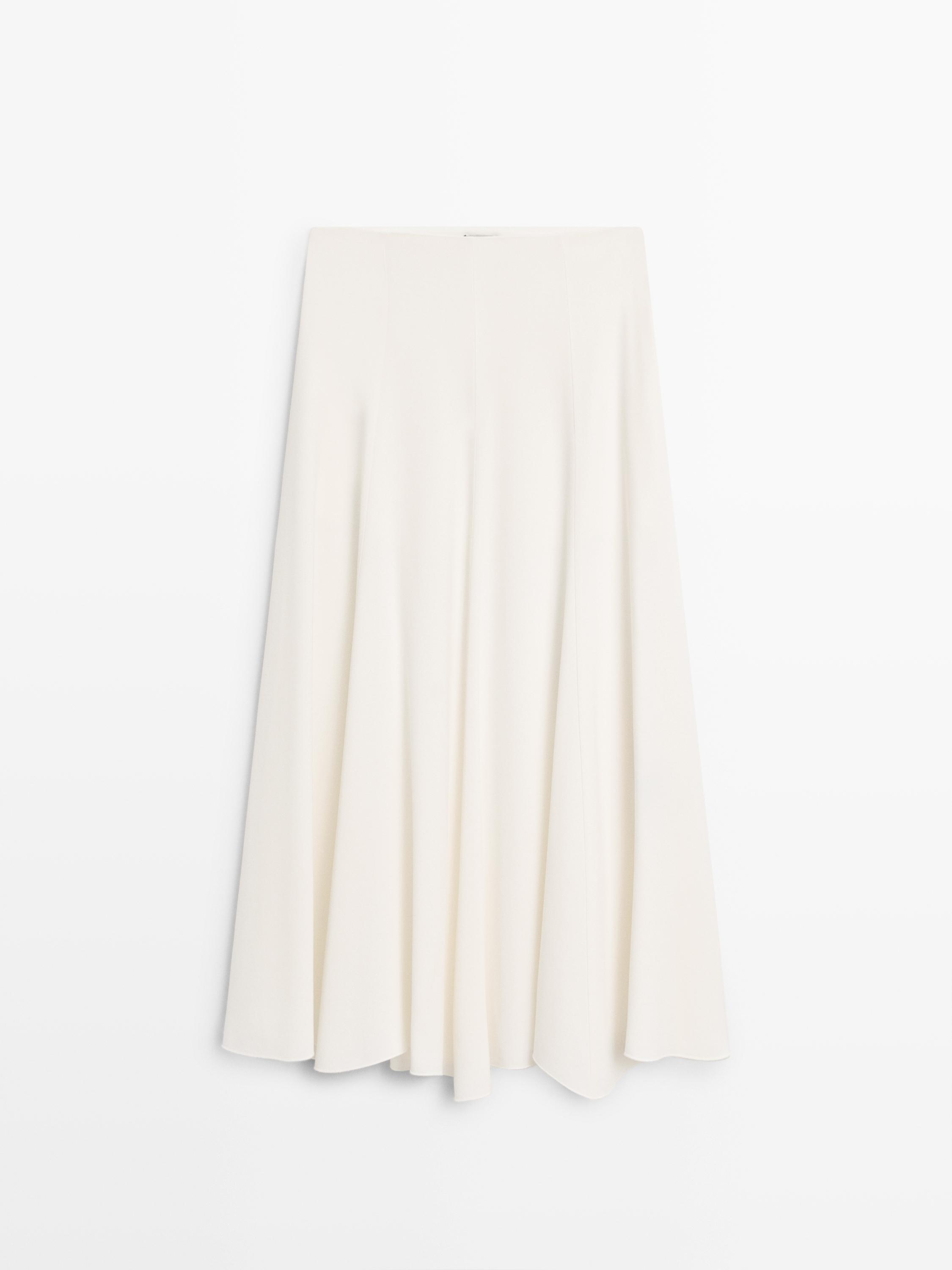 Flowing godet midi skirt - STUDIO